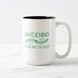 Tasse 2 Couleurs Le jardinage, ça vous gagne