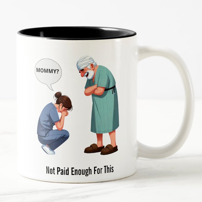 Tasse 2 Couleurs Le jour où l'infirmière s'est arrêtée (Créateur téléchargé)