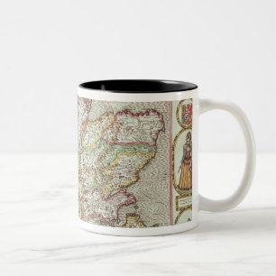 Tasse 2 Couleurs Le Kingdome de l'Ecosse, gravé par Jodocus