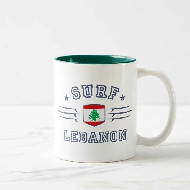 Tasse 2 Couleurs Le Liban (Droit)