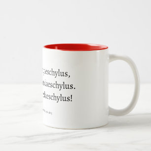 Tasse 2 Couleurs Le livre tombe de la chaise (Eschyle)
