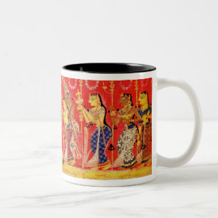 Tasse 2 Couleurs Le mariage des parents de Krishna, d'une