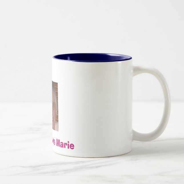 Tasse 2 Couleurs le marie, Richard aime Marie (Droit)