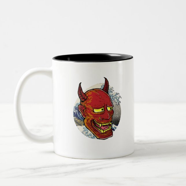 Tasse 2 Couleurs Le masque japonais Hannya (Gauche)