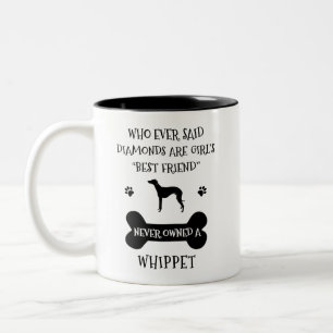 Tasse 2 Couleurs Le meilleur ami du chien Whippet