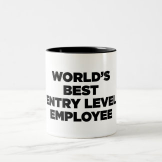 Tasse 2 Couleurs Le meilleur employé de niveau d'entrée du monde