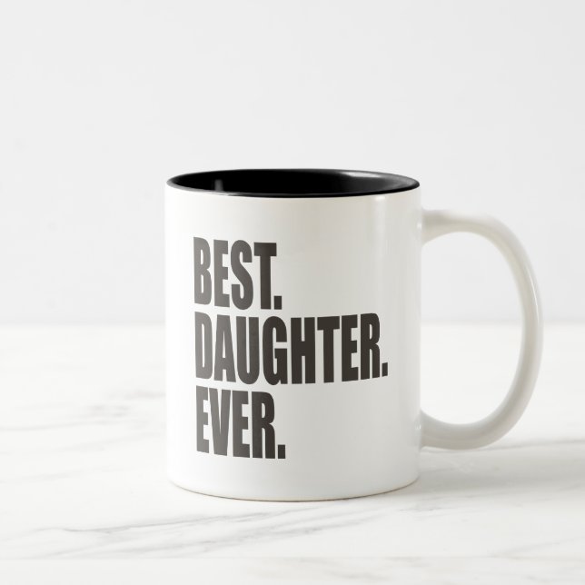 Tasse 2 Couleurs Le meilleur. Fille. Jamais (Droit)