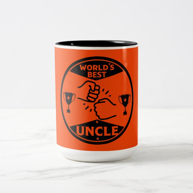 Tasse 2 Couleurs Le meilleur oncle du monde (Centre)