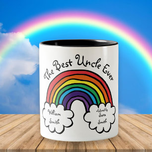 Tasse 2 Couleurs Le Meilleur Oncle du Monde Arc-en-Ciel