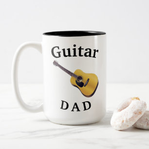 Tasse 2 Couleurs Le meilleur "PAPA de GUITARE" jamais ! Père