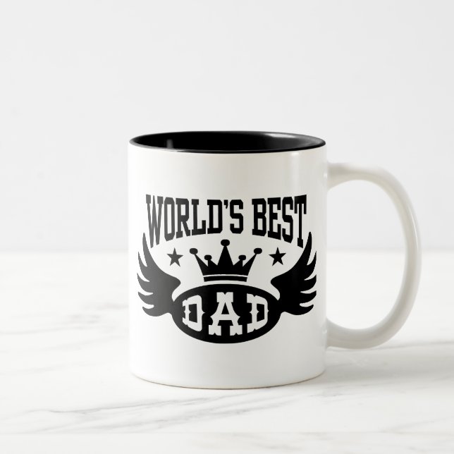 Tasse 2 Couleurs Le meilleur papa du monde (Droit)