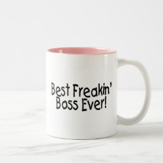 Tasse 2 Couleurs Le meilleur patron de Freakin jamais