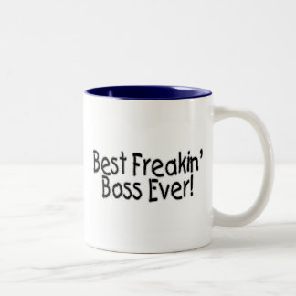 Tasse 2 Couleurs Le meilleur patron de Freakin jamais