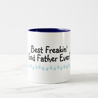 Tasse 2 Couleurs Le meilleur père de Dieu de Freakin jamais