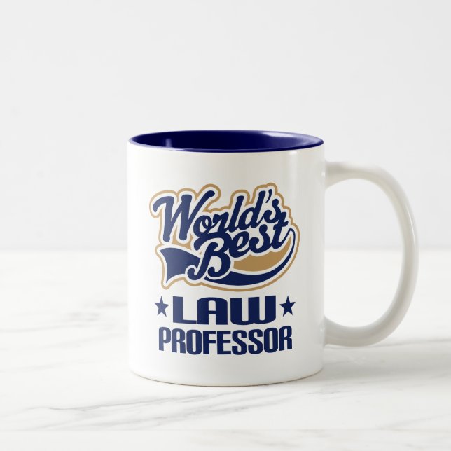 Tasse 2 Couleurs Le meilleur professeur de Droit des mondes (Droit)