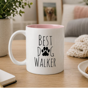 Tasse 2 Couleurs Le meilleur promeneur de chiens qui soit.