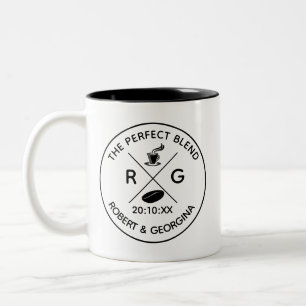 Tasse 2 Couleurs Le mélange parfait, un cadeau de mariage de café m