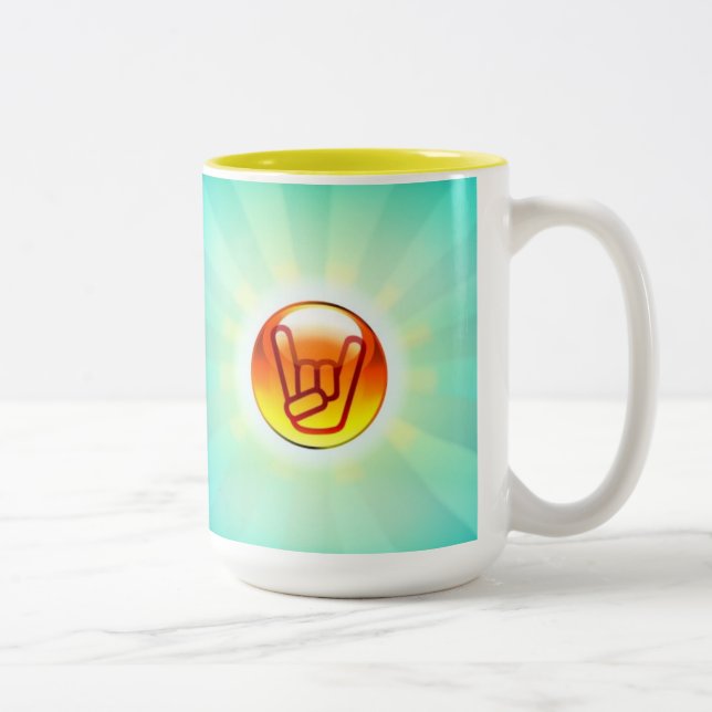 Tasse 2 Couleurs Le métal lourd attaquent pour toujours (Droit)