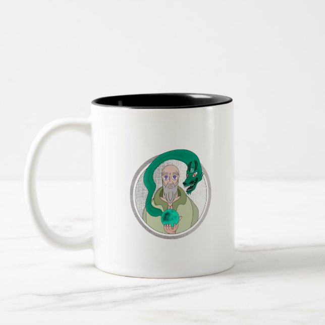Tasse 2 Couleurs Le moine et le dragon (Gauche)