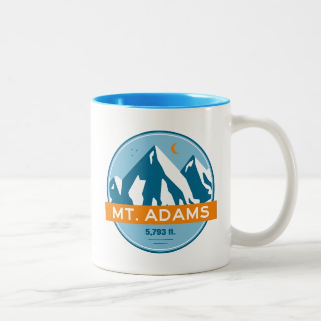 Tasse 2 Couleurs Le Mont Adams New Hampshire Stars Moon (Droit)