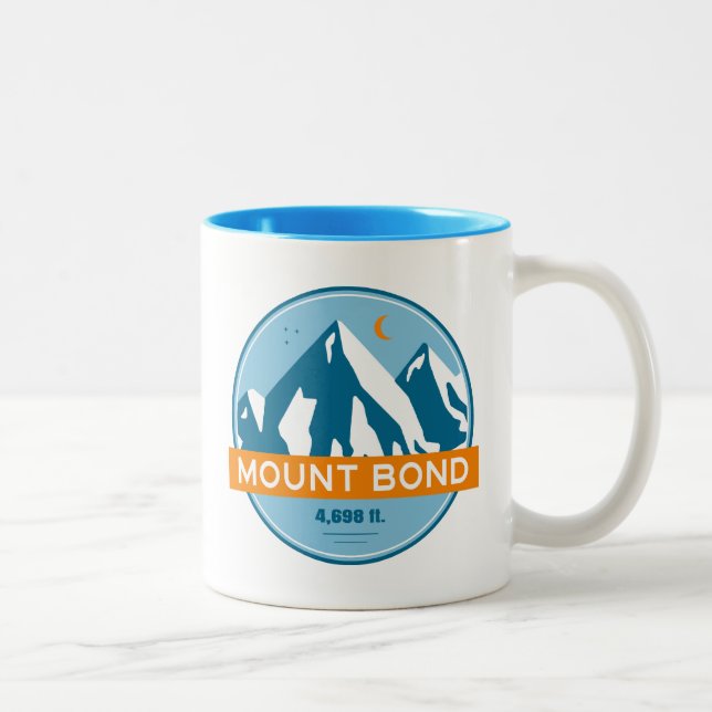 Tasse 2 Couleurs Le Mont Bond New Hampshire Étoiles Lune (Droit)