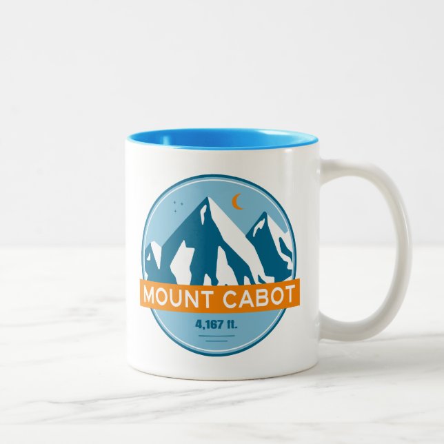 Tasse 2 Couleurs Le Mont Cabot New Hampshire Étoiles Lune (Droit)