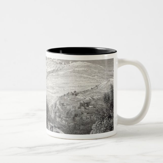 Tasse 2 Couleurs Le mont des Oliviers, du mont Sion (Droit)