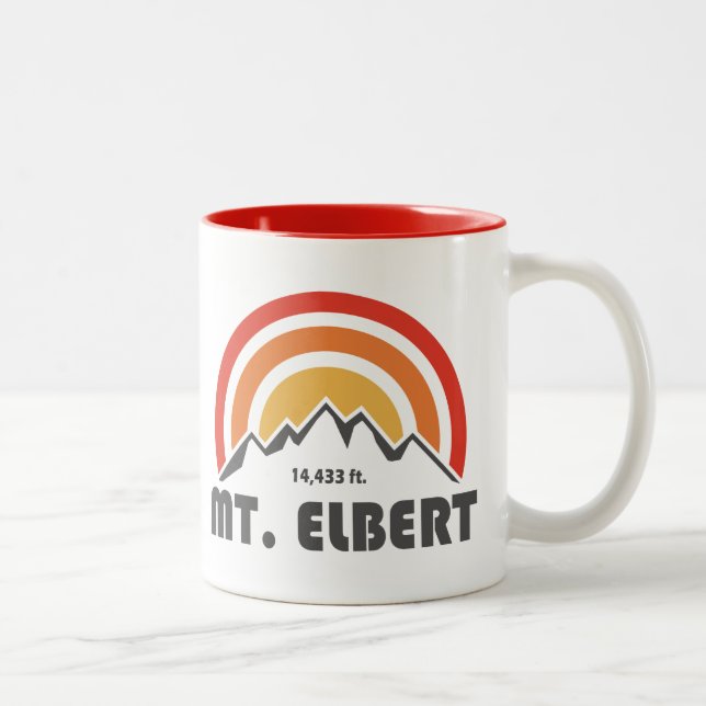Tasse 2 Couleurs Le mont Elbert (Droit)