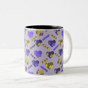 Tasse 2 Couleurs Le Motif de Valentine