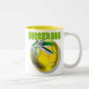 Tasse 2 Couleurs Le nouveau ballon de football de Socceroos