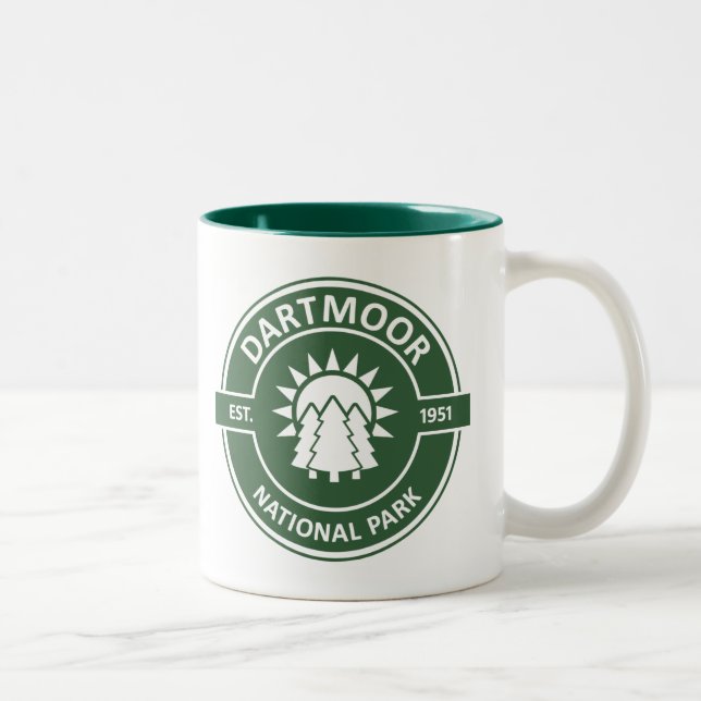 Tasse 2 Couleurs Le Parc national de Dartmoor (Droit)