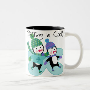 Tasse 2 Couleurs Le patinage de pingouins est frais