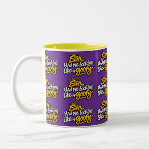 Tasse 2 Couleurs Le péché me faisait ressembler à un nigaud 