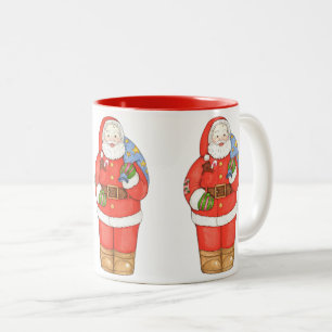 Tasse 2 Couleurs Le père noël avec le sac