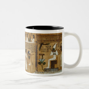 Tasse 2 Couleurs Le pesage du coeur contre la plume de Maat