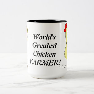 Tasse 2 Couleurs Le plus grand agriculteur du poulet du monde