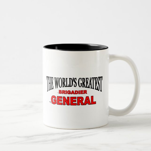 Tasse 2 Couleurs Le plus grand brigadier général du monde (Droit)