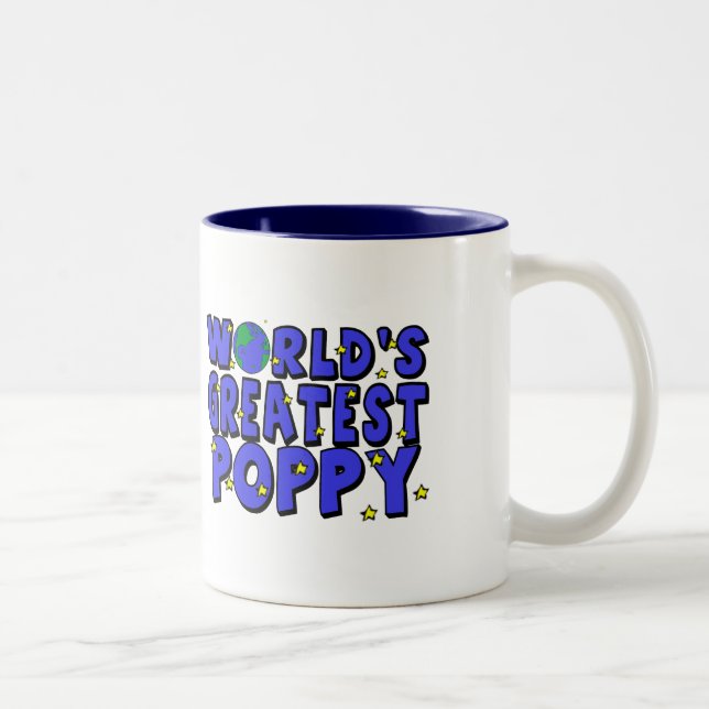 Tasse 2 Couleurs Le plus grand coquelicot du monde (Droit)