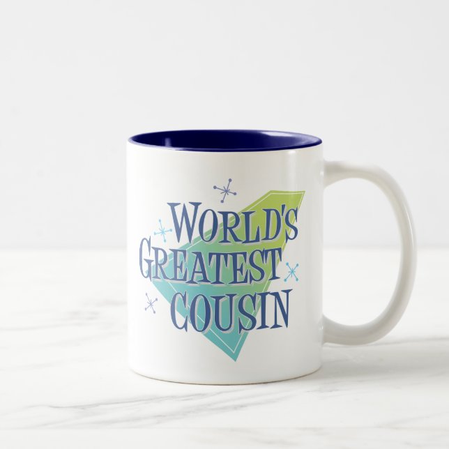 Tasse 2 Couleurs Le plus grand cousin du monde (Droit)