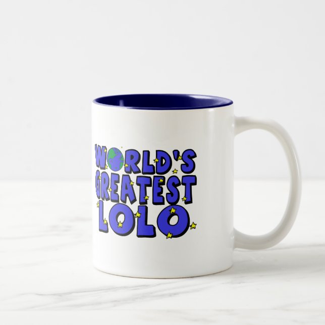 Tasse 2 Couleurs Le plus grand Lolo du monde (Droit)