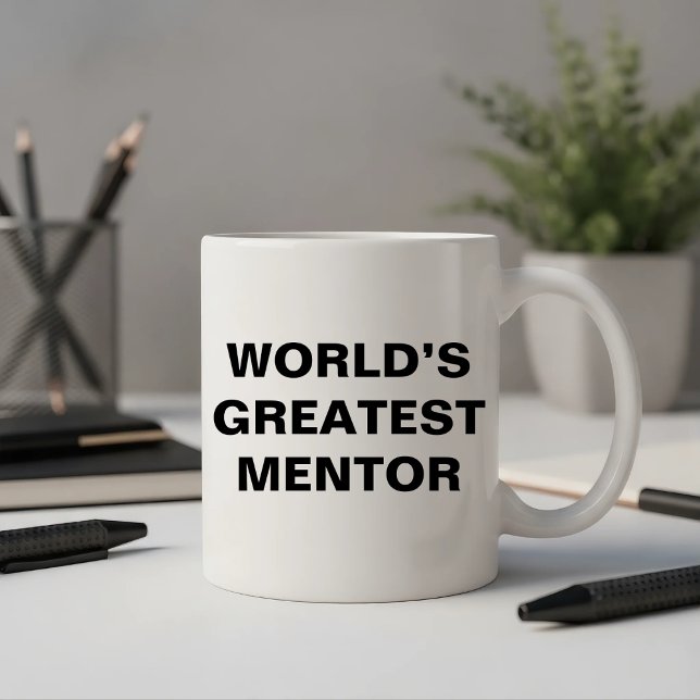 Tasse 2 Couleurs Le plus grand mentor du monde (Créateur téléchargé)