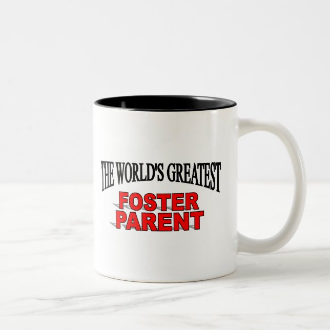 Tasse 2 Couleurs Le plus grand parent adoptif du monde (Droit)