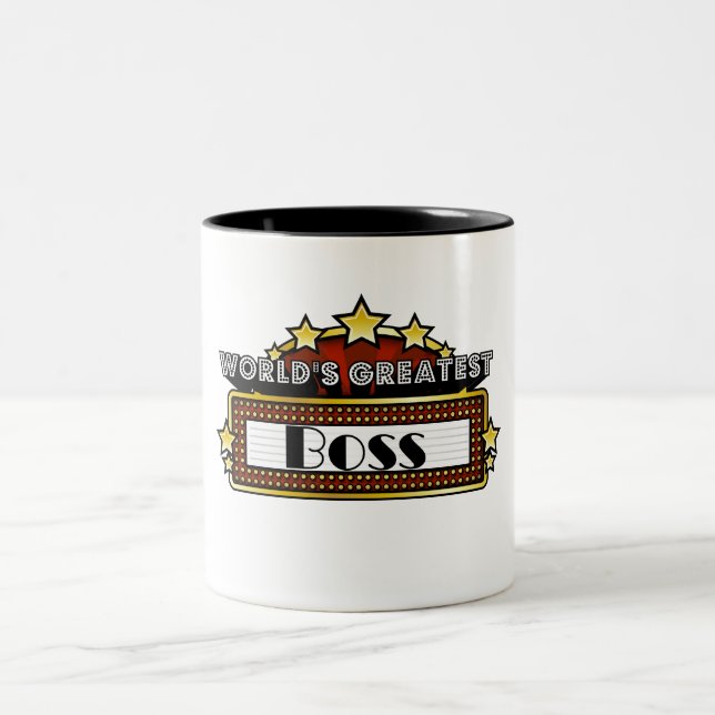 Tasse 2 Couleurs Le plus grand patron du monde (Centre)