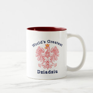 Tasse 2 Couleurs Le plus grand rouge Eagle de Dziadziu du monde