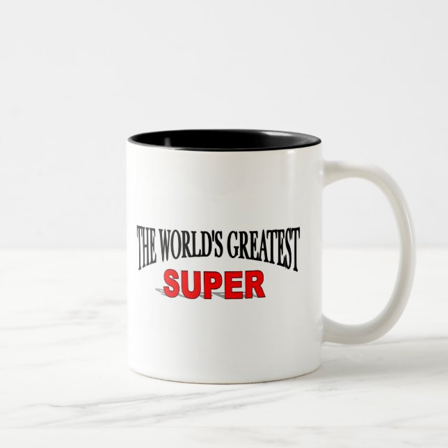 Tasse 2 Couleurs Le plus grand superbe du monde (Droit)