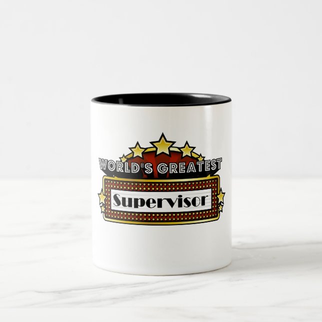Tasse 2 Couleurs Le plus grand surveillant du monde (Centre)