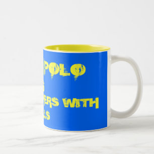 TASSE 2 COULEURS LE POLO D'EAU EST, POUR DES NAGEURS AVEC DES