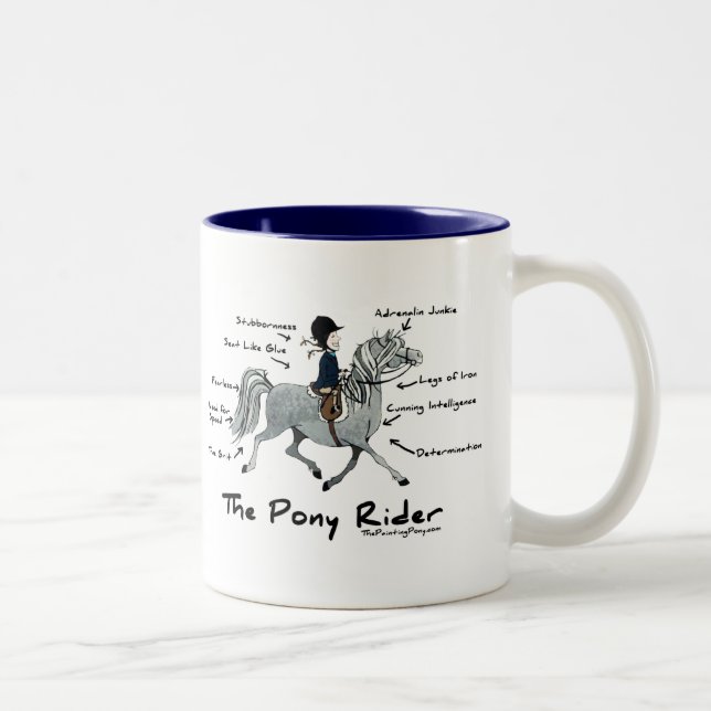 Tasse 2 Couleurs Le Pony Rider (Droit)