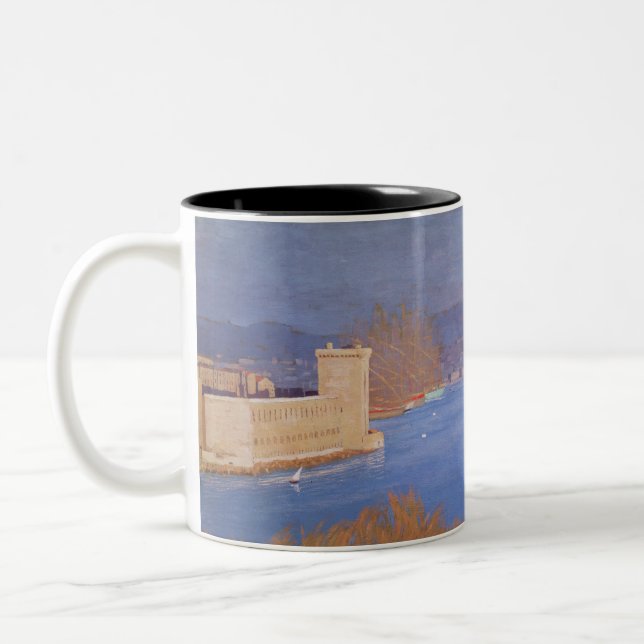 Tasse 2 Couleurs Le port de Marseille, 1901 (Gauche)