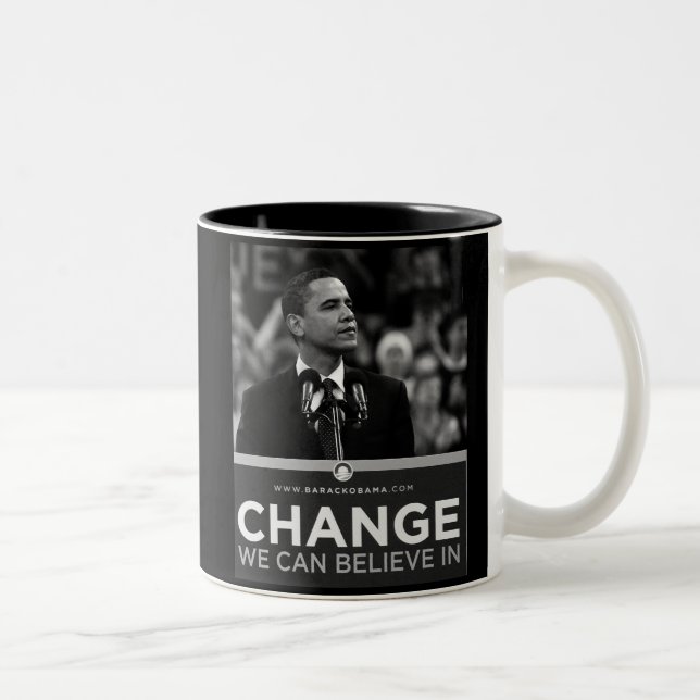 Tasse 2 Couleurs Le Président Obama Inauguration Keepsake (Droit)